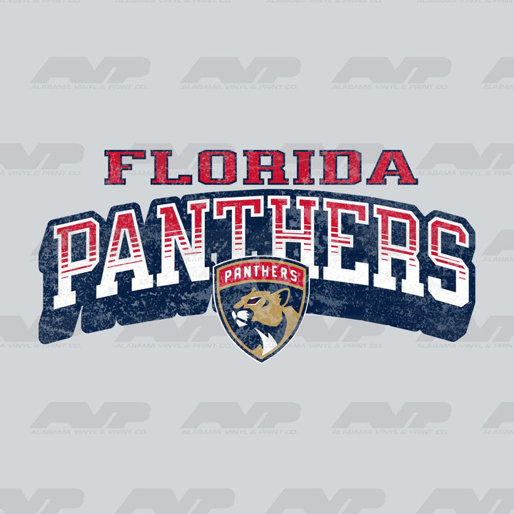 Florida Panthers Classic Distressed Alabama Vinyl & Print Co.