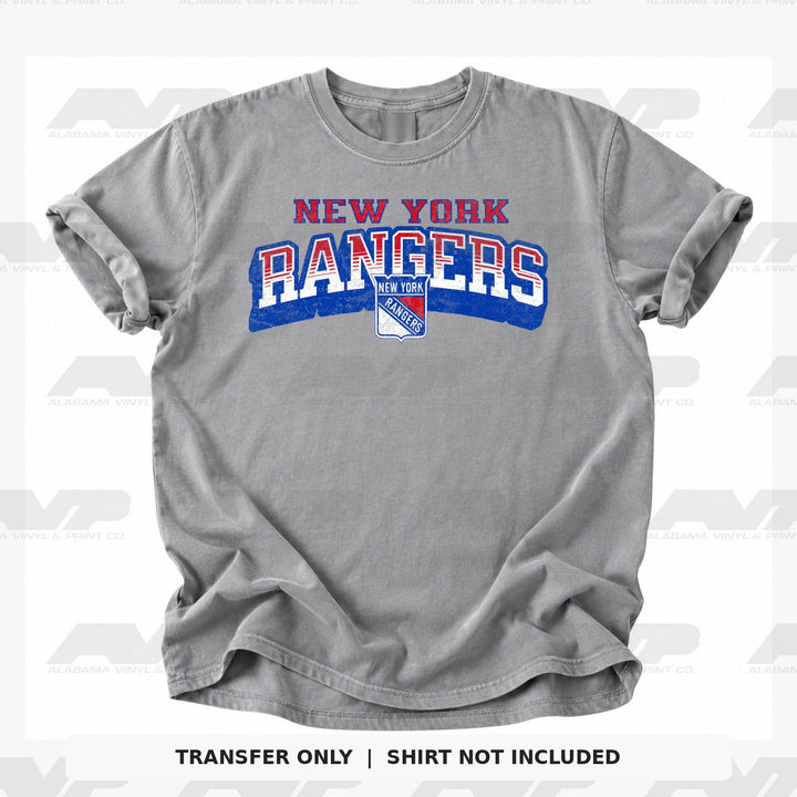 New York Rangers Classic Distressed Alabama Vinyl & Print Co.