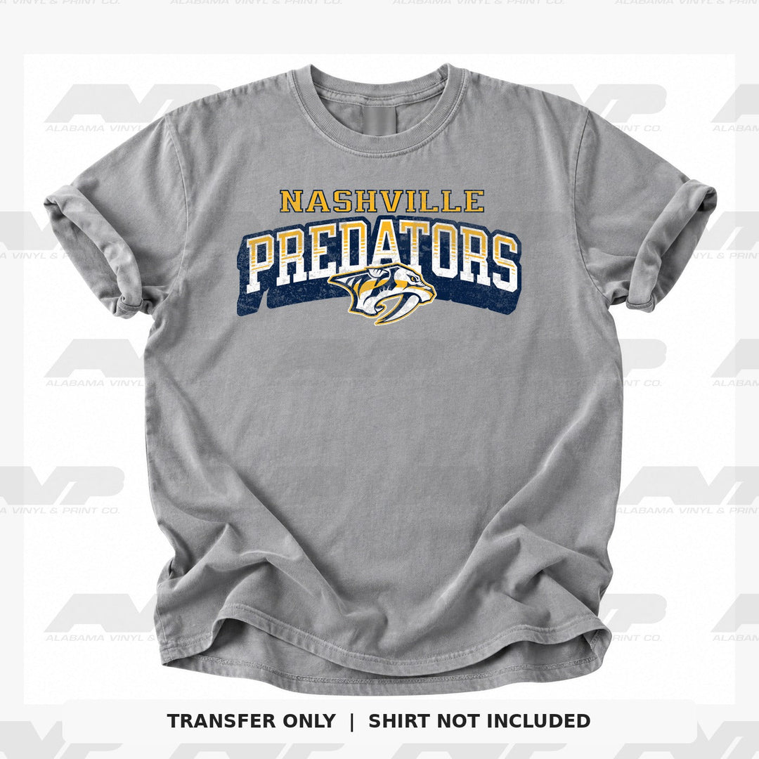 Nashville Predators Classic Distressed Alabama Vinyl & Print Co.