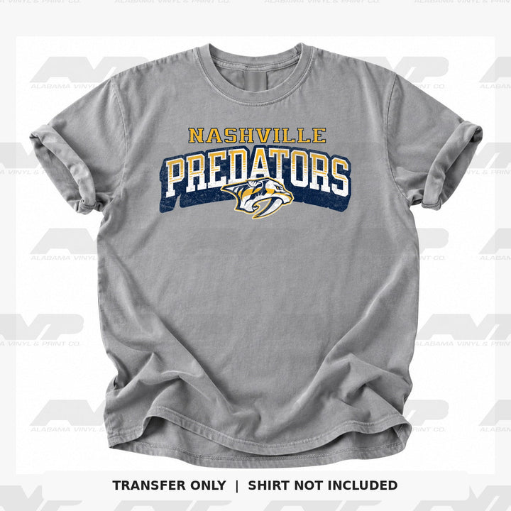 Nashville Predators Classic Distressed Alabama Vinyl & Print Co.