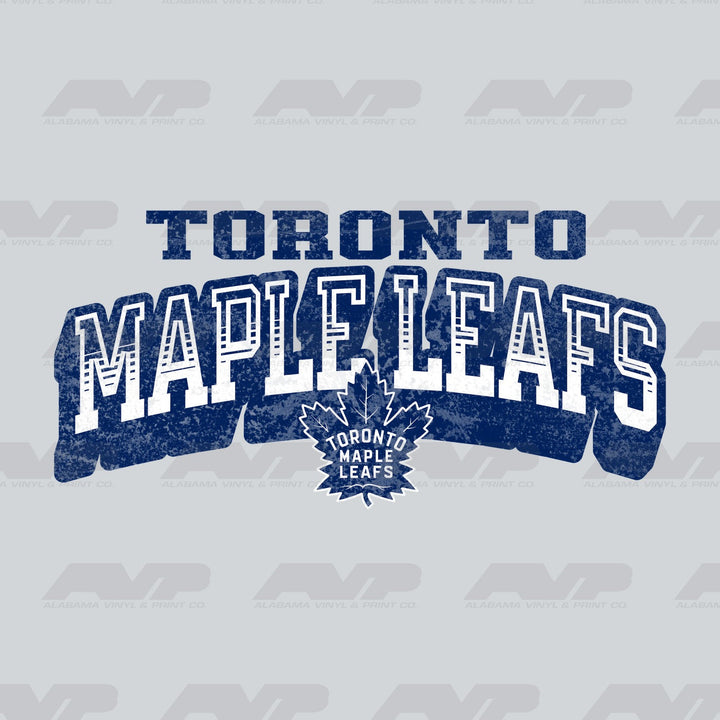 Toronto Maple Leafs Classic Distressed Alabama Vinyl & Print Co.