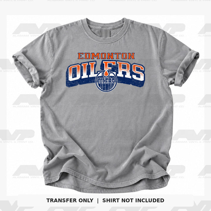 Edmonton Oilers Classic Distressed Alabama Vinyl & Print Co.