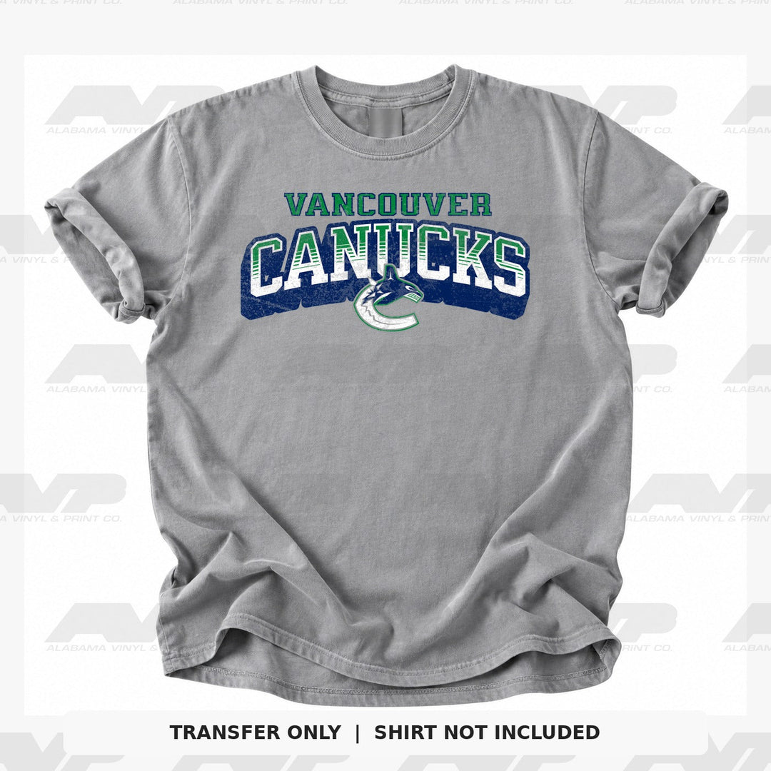 Vancouver Canucks Classic Distressed Alabama Vinyl & Print Co.