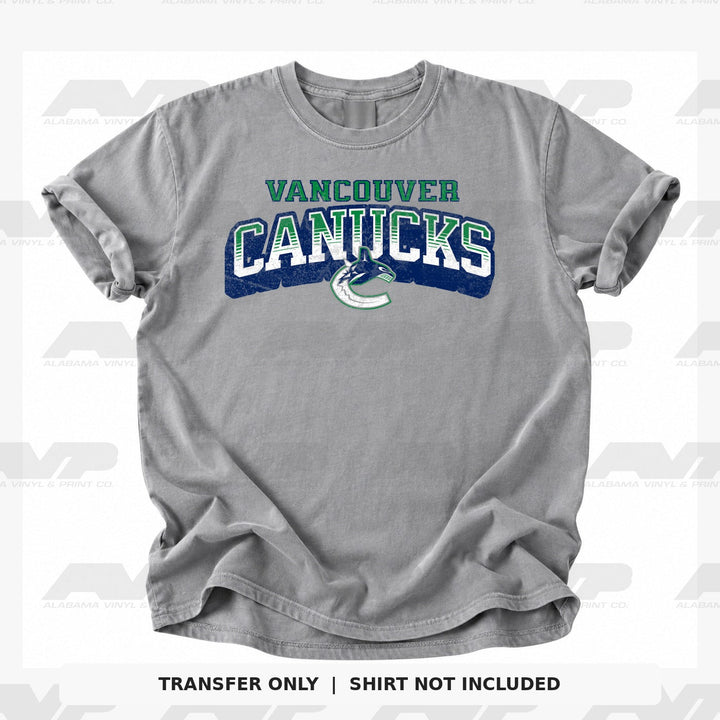 Vancouver Canucks Classic Distressed Alabama Vinyl & Print Co.