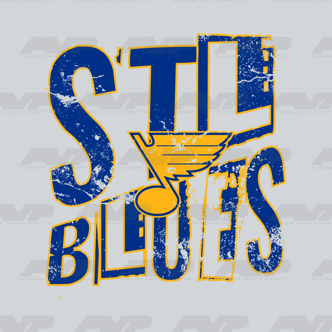 St. Louis Blues STL Alabama Vinyl & Print Co.