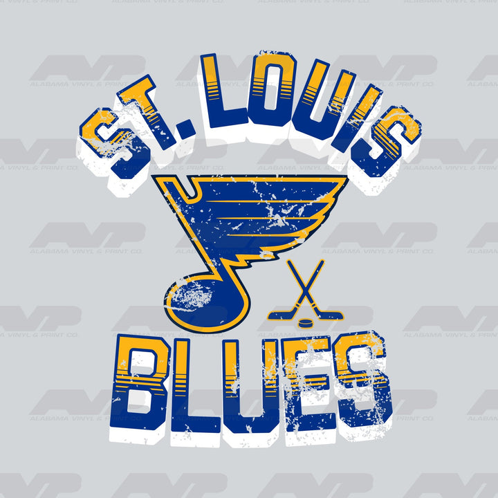 St. Louis Blues Arched Logo Alabama Vinyl & Print Co.