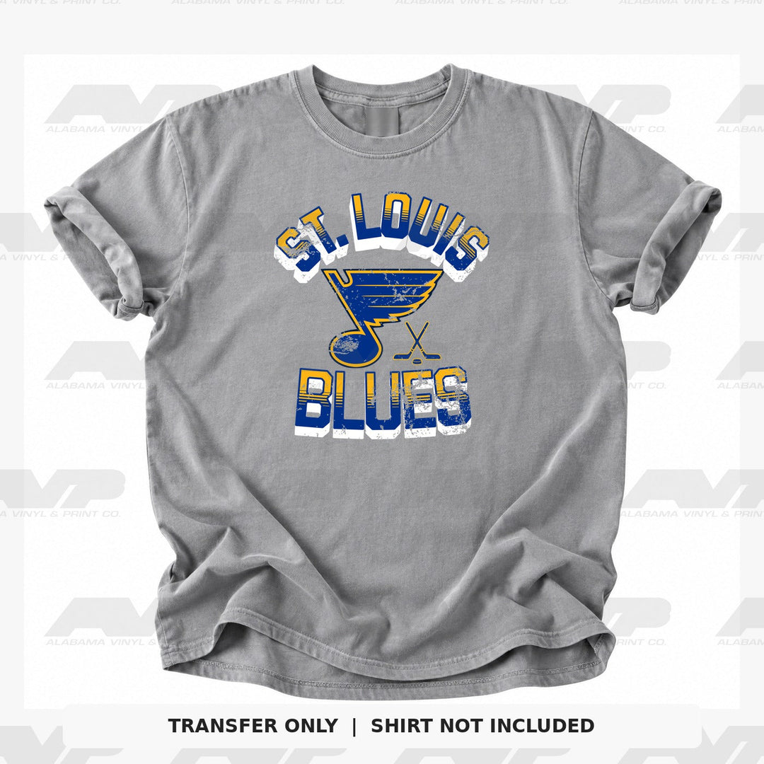 St. Louis Blues Arched Logo Alabama Vinyl & Print Co.