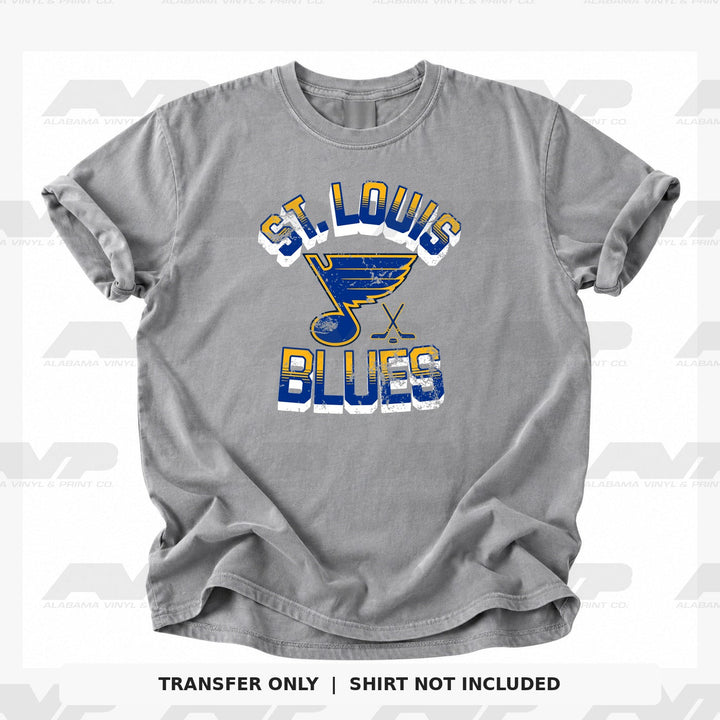St. Louis Blues Arched Logo Alabama Vinyl & Print Co.