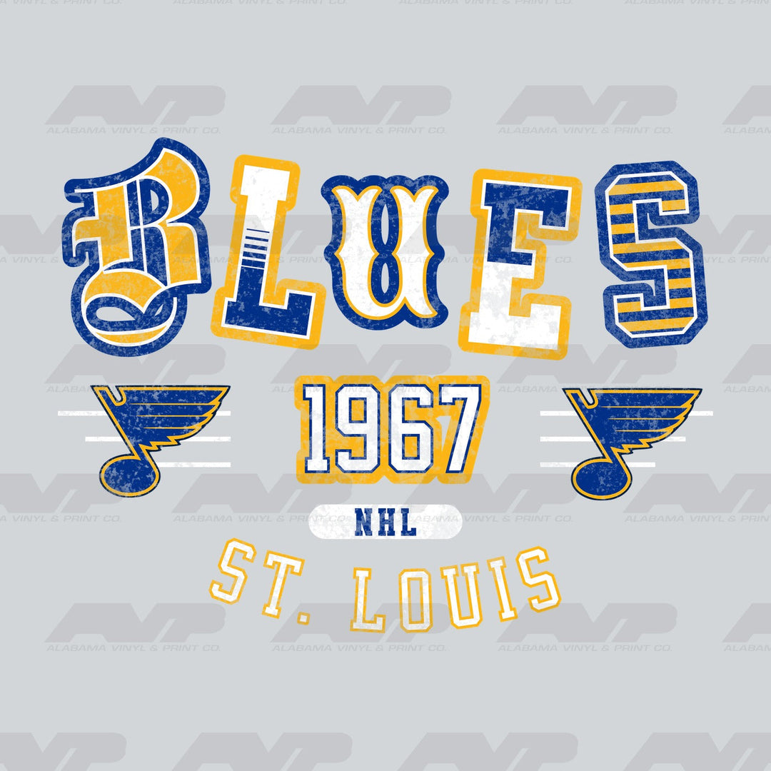 St. Louis Blues Blues 1967 Alabama Vinyl & Print Co.