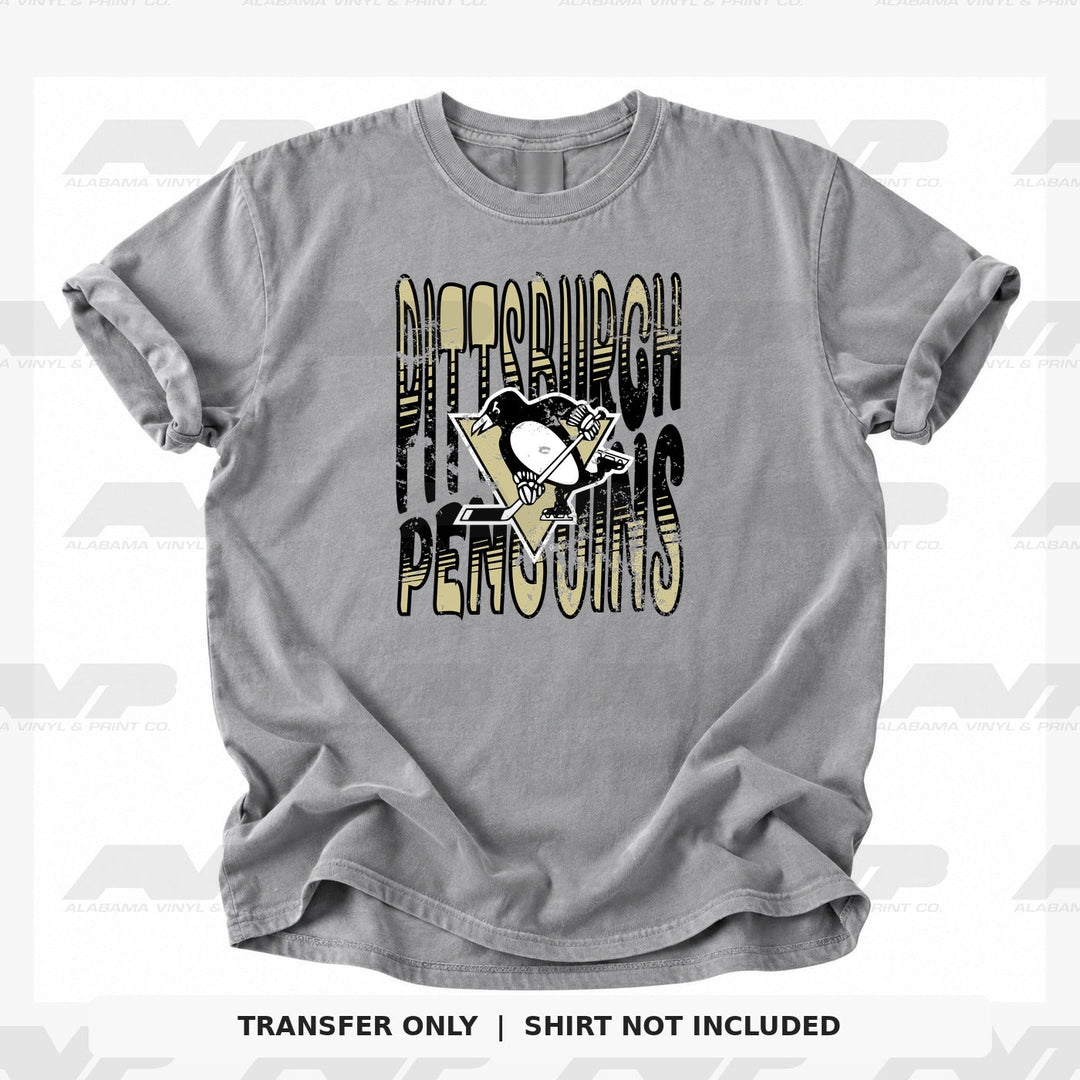 Pittsburgh Penguins Tall Distressed Alabama Vinyl & Print Co.