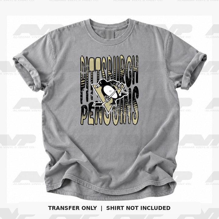 Pittsburgh Penguins Tall Distressed Alabama Vinyl & Print Co.