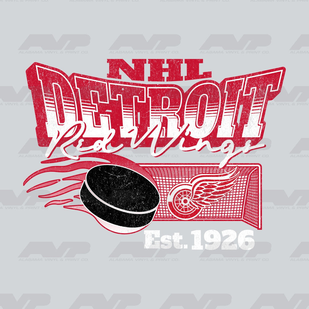 Detroit Red Wings Established 1926 Alabama Vinyl & Print Co.