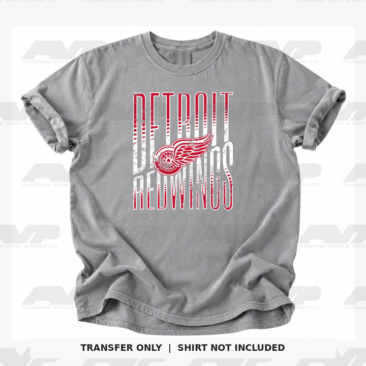Detroit Red Wings Tall Distressed Alabama Vinyl & Print Co.