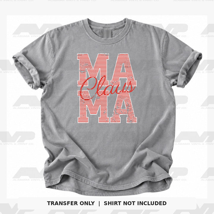 Mama Claus Candy Cane Alabama Vinyl & Print Co.