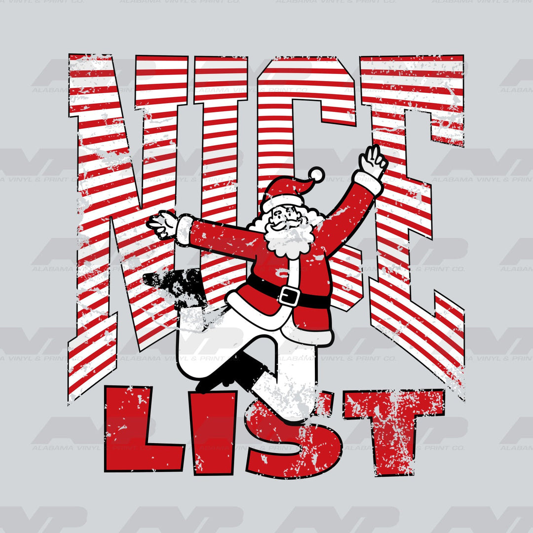 Nice List Santa Alabama Vinyl & Print Co.