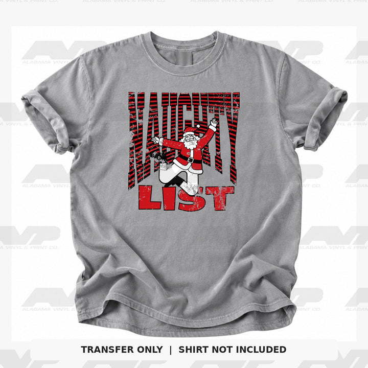 Naughty List Santa Alabama Vinyl & Print Co.