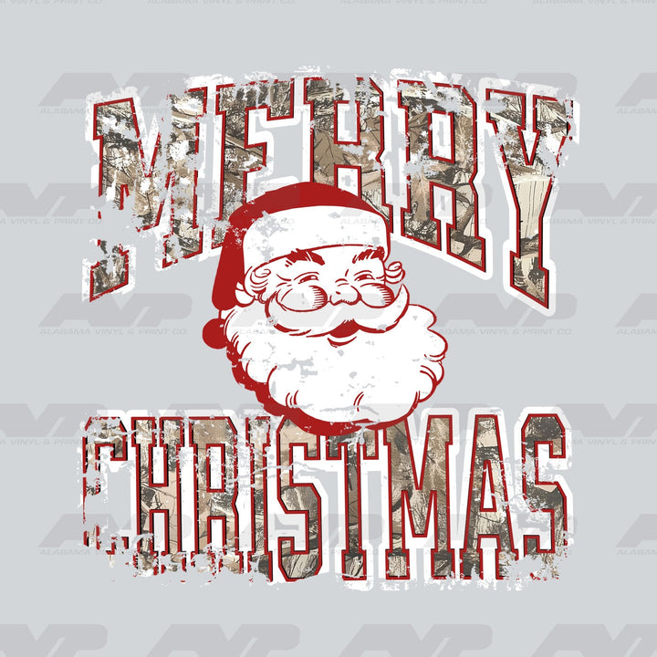 Merry Christmas Santa - Burgundy Alabama Vinyl & Print Co.