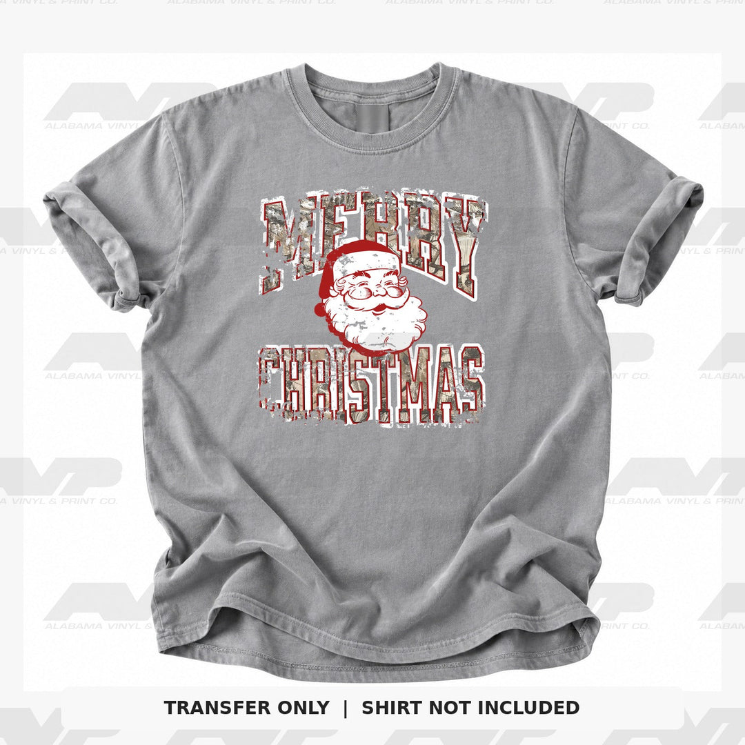 Merry Christmas Santa - Burgundy Alabama Vinyl & Print Co.