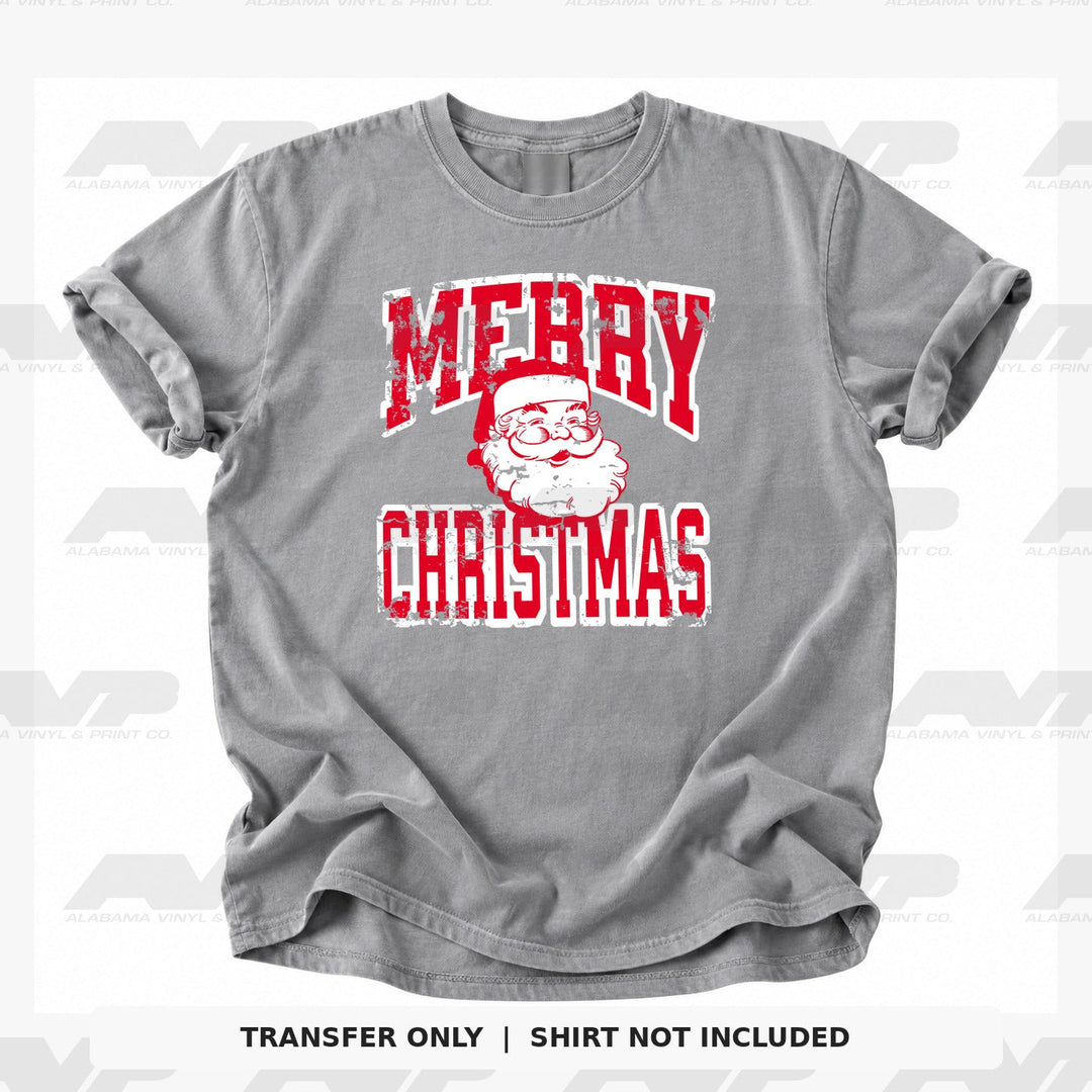 Merry Christmas Santa - Red Alabama Vinyl & Print Co.
