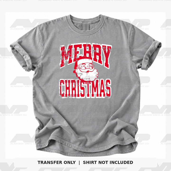 Merry Christmas Santa - Red Alabama Vinyl & Print Co.