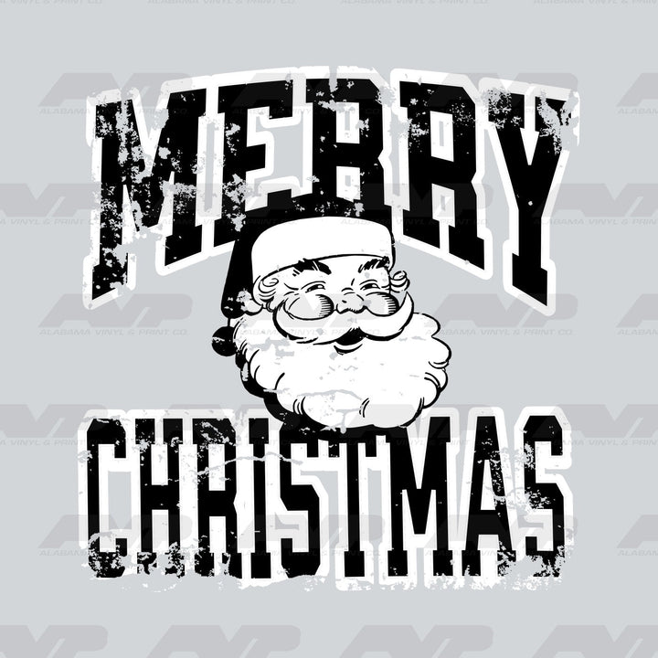 Merry Christmas Santa - Black Alabama Vinyl & Print Co.