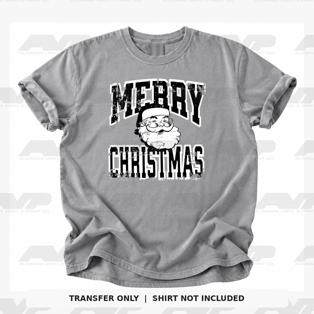 Merry Christmas Santa - Black Alabama Vinyl & Print Co.
