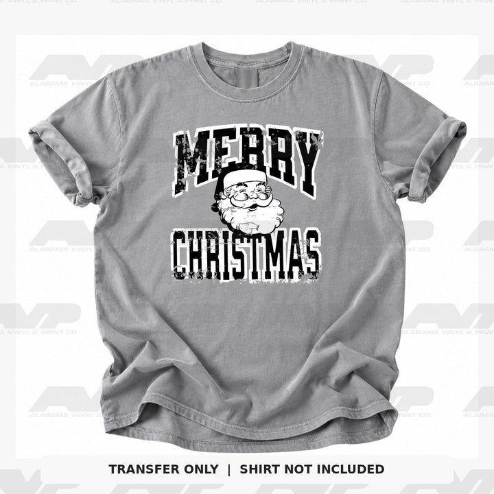 Merry Christmas Santa - Black Alabama Vinyl & Print Co.