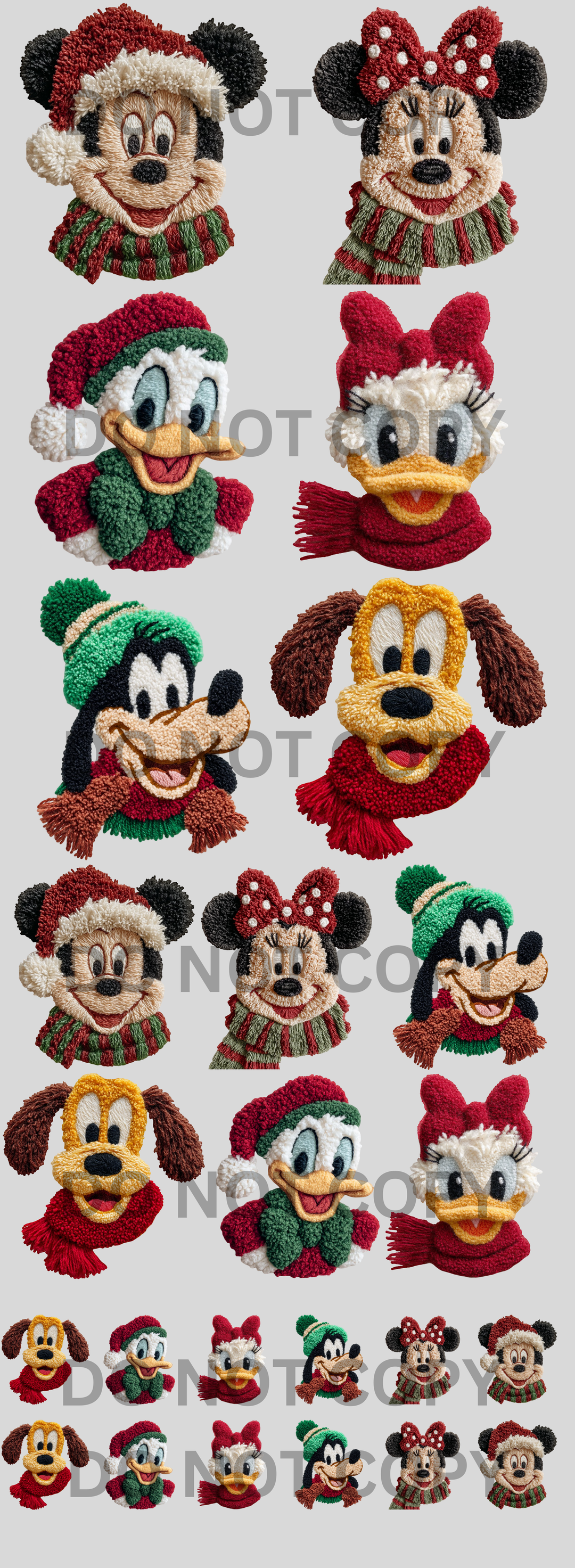 The Mouse Faux Yarn Christmas Alabama Vinyl