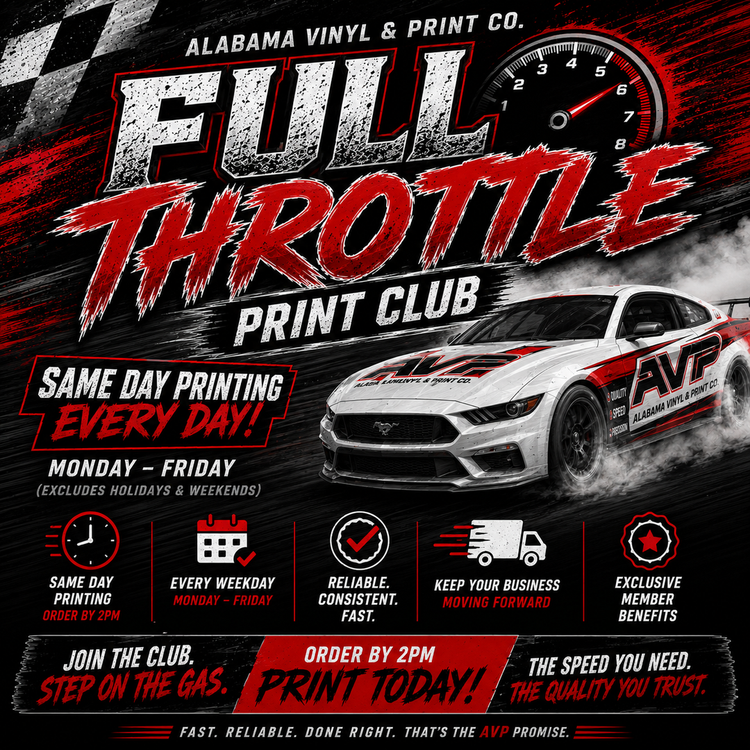 Full Throttle Print Club Alabama Vinyl