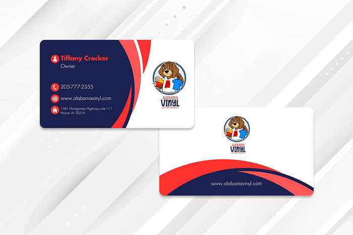 Custom Business Cards Alabama Vinyl