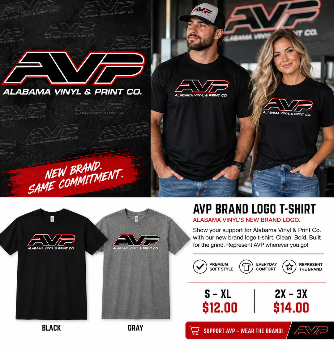 Alabama Vinyl New Brand Logo T-Shirt Alabama Vinyl & Print Co.