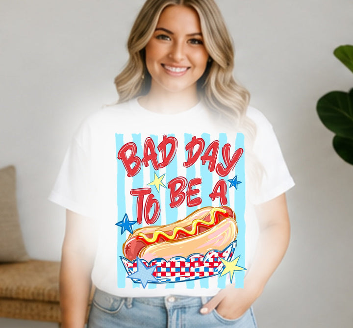 Bad Day To Be A Hot Dog - Ready-to-Press DTF Transfer Alabama Vinyl