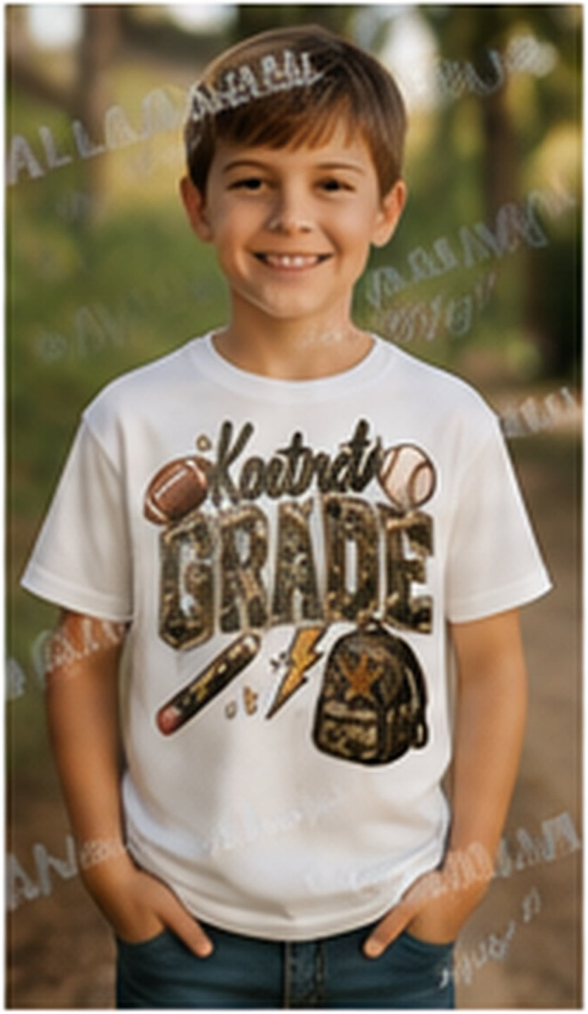 Third Grade Camo - Ready-to-Press DTF Transfer Alabama Vinyl