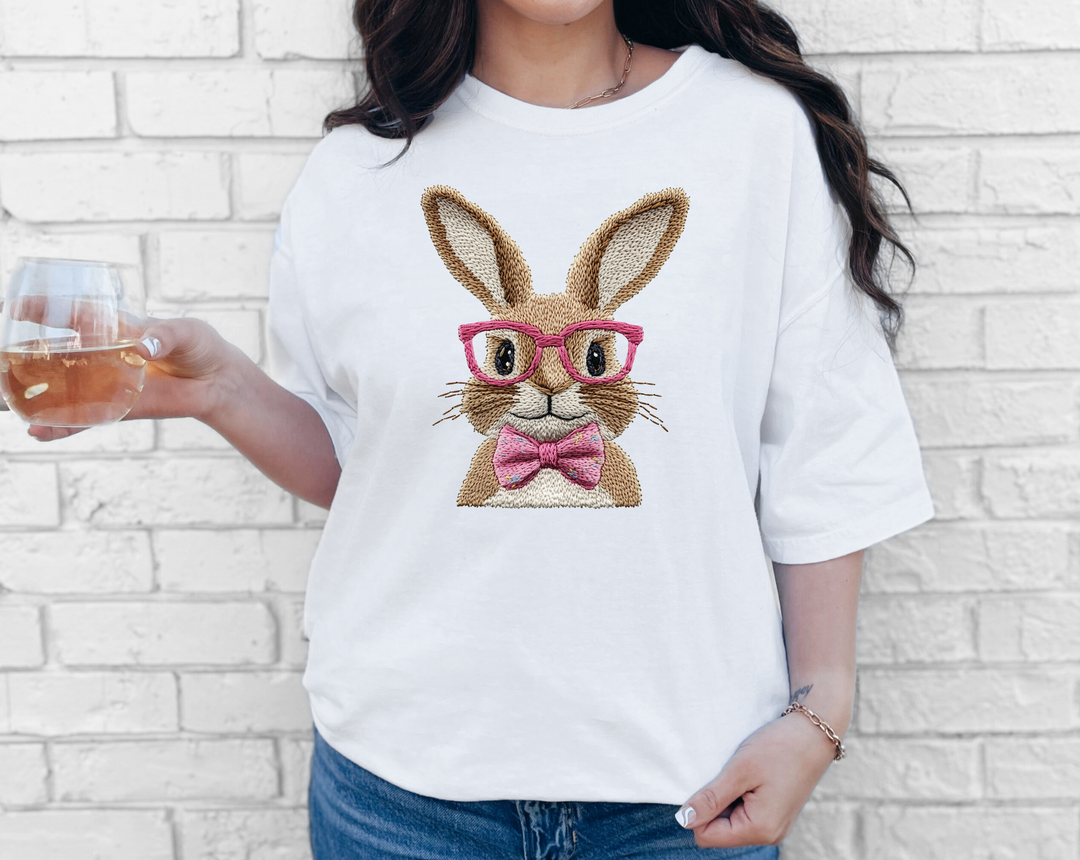 Vintage Easter Bunny Embroidery T-Shirt – Alabama Vinyl